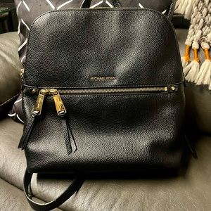 Michael Kors Rhea Medium Slim Zip Purse Backpack